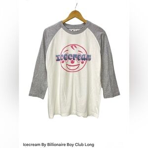 Billionaire Boys Club BBC Icecream Graphic Raglan Shirt 100% Cotton